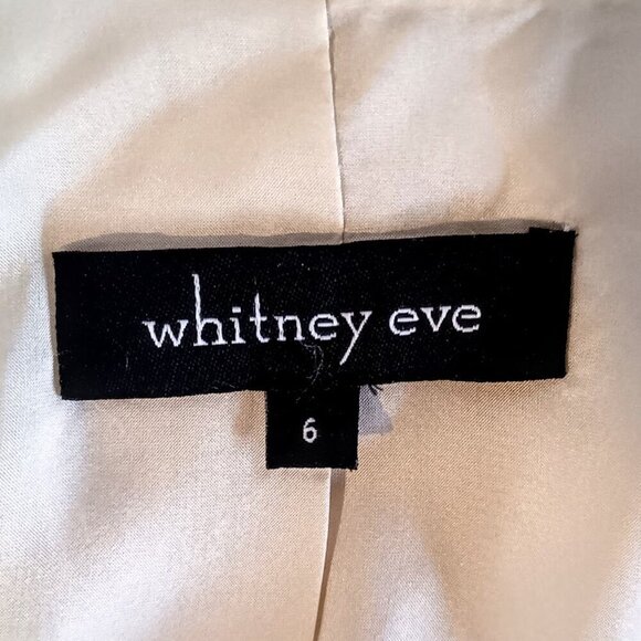 Whitney Eve Cream Silk Charmeuse Scallop Collar Jacket - Picture 4 of 4
